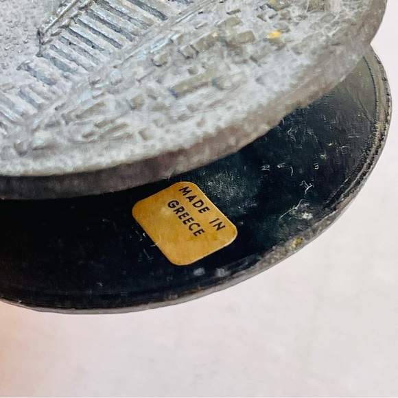 Vintage Greek Copper Bronze Paper Clip Double Sided Ornate Letter Mail Clamp - Picture 2 of 3